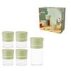 Crystal Essence Glass Storage Jar 5-Piece Set