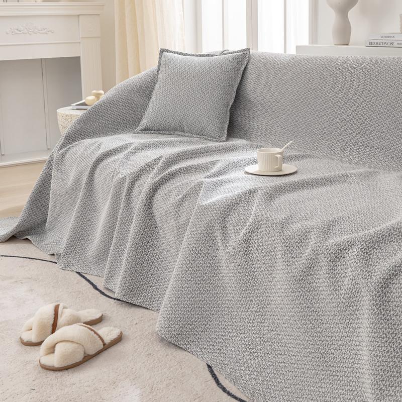 New Cotton and Linen Textured Sofa Towel for All Seasons, Anti-slip Sofa Released, Simple Sofa Cover