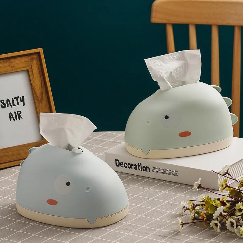 Living Room Tabletop Ornament Cute Cartoon Tissue Boxes Creative Dinosaur Tissue Boxes Decorative Paper Box Home