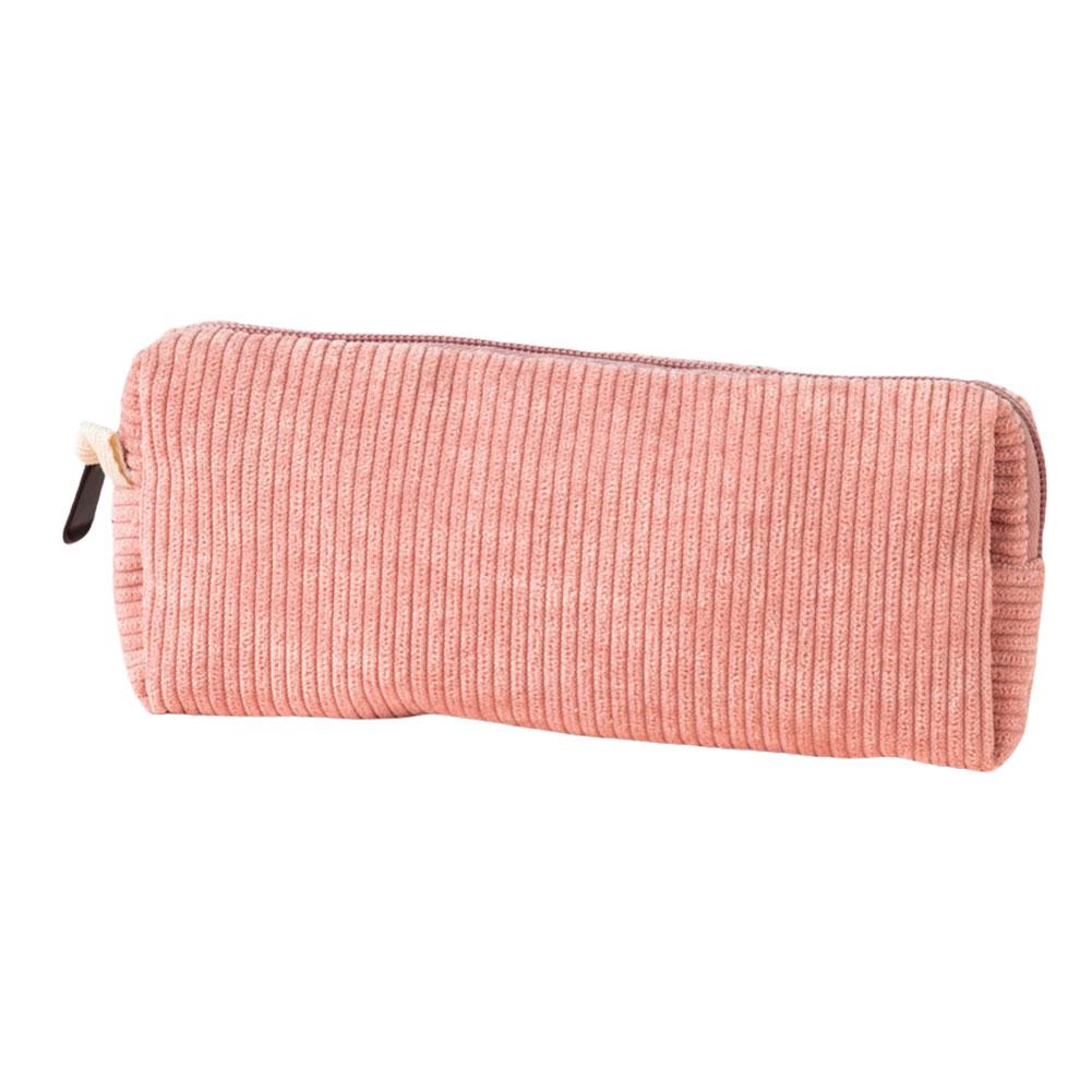 Corduroy Pencil Case Aesthetic Pencil Pouch with Zipper Pencil Bag Small Pen Bag Gift for Girls Kids School Stationery Organizer