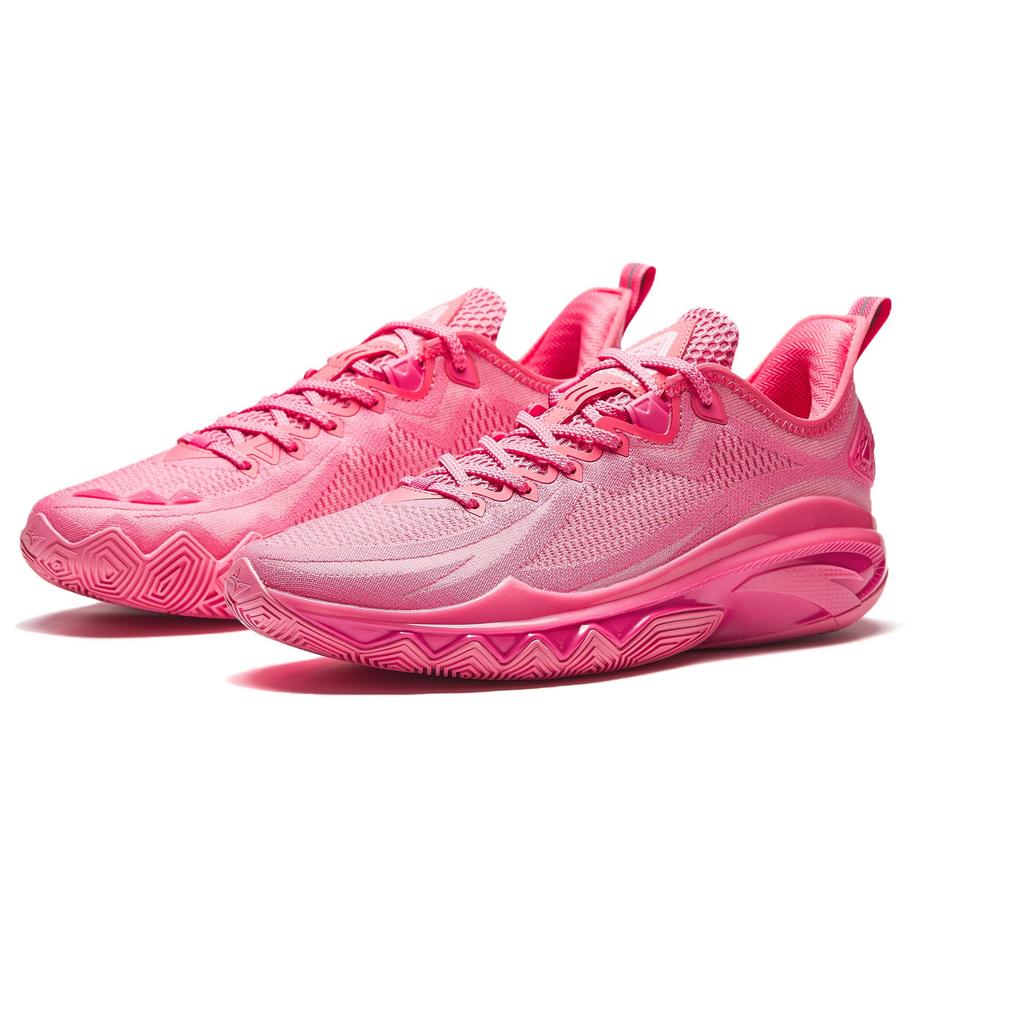 Anta Bláznivé 2. generace 520 Technologie dusíku Cement King Pro Profesionální basketbalové boty Pánské tenisky Lover-Pink 912531106-6