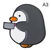 Cutie Killer Enamel Pins Chick Little Penguin Dagger Knife Brooches Lapel Badges Cartoon Fun Animal Jewelry Gift For Kids Friend