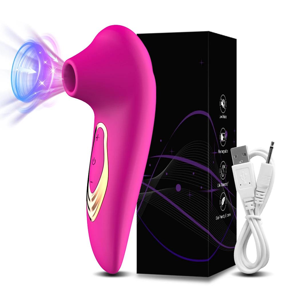 Kraftvoller Saugvibrator zum Klitorissaugen für Frauen Weibliche Brustwarze Oraler Klitorisstimulator Erotische Sexspielzeuge Waren für Erwachsene