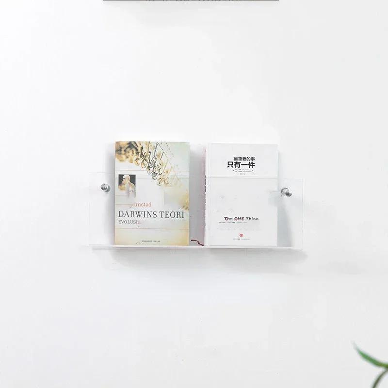 

40 см акриловая газета книга журнал детская картина настенное украшение полка прозрачная пластинка стойка 1 шт INS хранение стена чистый