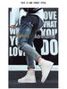 2025 Autumn/Winter Men's High-Top Martin Boots Leather Sneakers Korean Style Casual Street Dance Trend