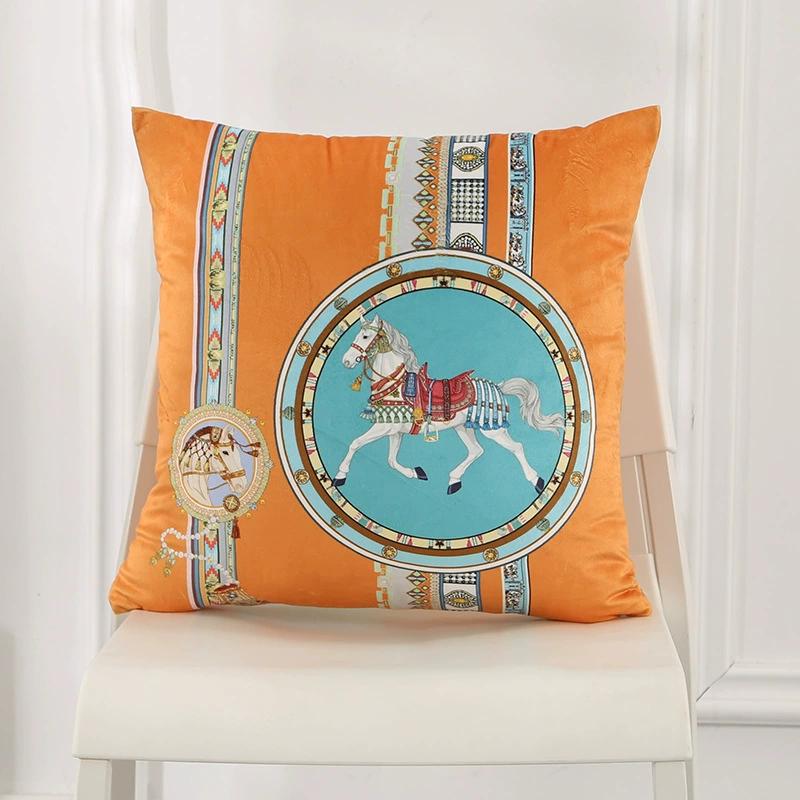 

Home Decor 40*50cm Throw Pillow Case Sofa Modern Boho Classicism Luxury Stamping Waist Cushion Cover Home Decorative Pillowcase