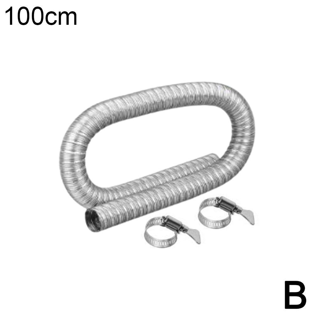 Double-layer Stainless Steel Exhaust Pipe 60/100/150 Ir Diesel Parking Heater Stainless Steel Exhaust Pipe Tube Gas Vent Hose