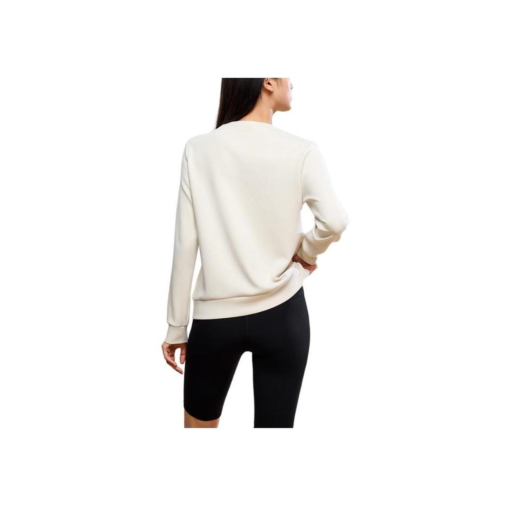 Anta Training Series Letter Round Neck Pullover Sports Long Sleeve Sweatshirt Women Sweatshirt Triumphant-Gray 162447740-2