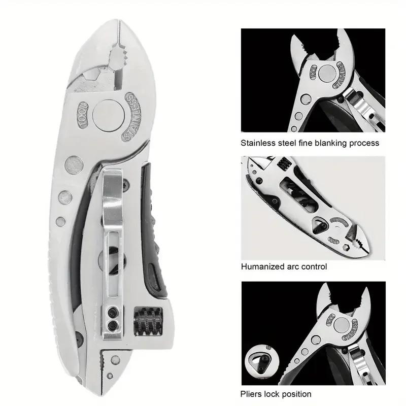 Portable Pliers Pocket Screwdriver Set - Accessories for Handyman,Adjustable Wrench,Screwdriver,Pliers,Knife Compact,Multitool