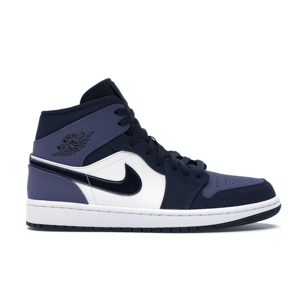 Unisex tenisky Air Jordan 1 Mid Sanded Purple Obsidian Sanded-Purple-Bílé 554724-445