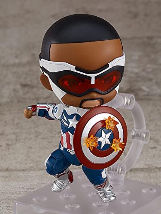 Nendoroid Marvel Falcon Winter Soldier Captain America DX Painted Fully Movable Figure G12480 & (Sam Wilson) Non-scale ABS&PVC