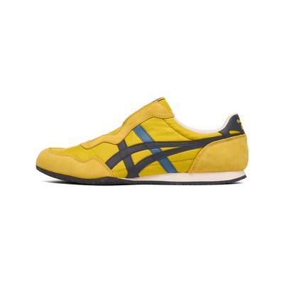 Serrano Slip-On Stoff Klassisch Vielseitig Leicht Atmungsaktiv Einfaches Anziehen Freizeitschuhe Unisex Sneaker Gelb Dunkelblau 1183C615-750