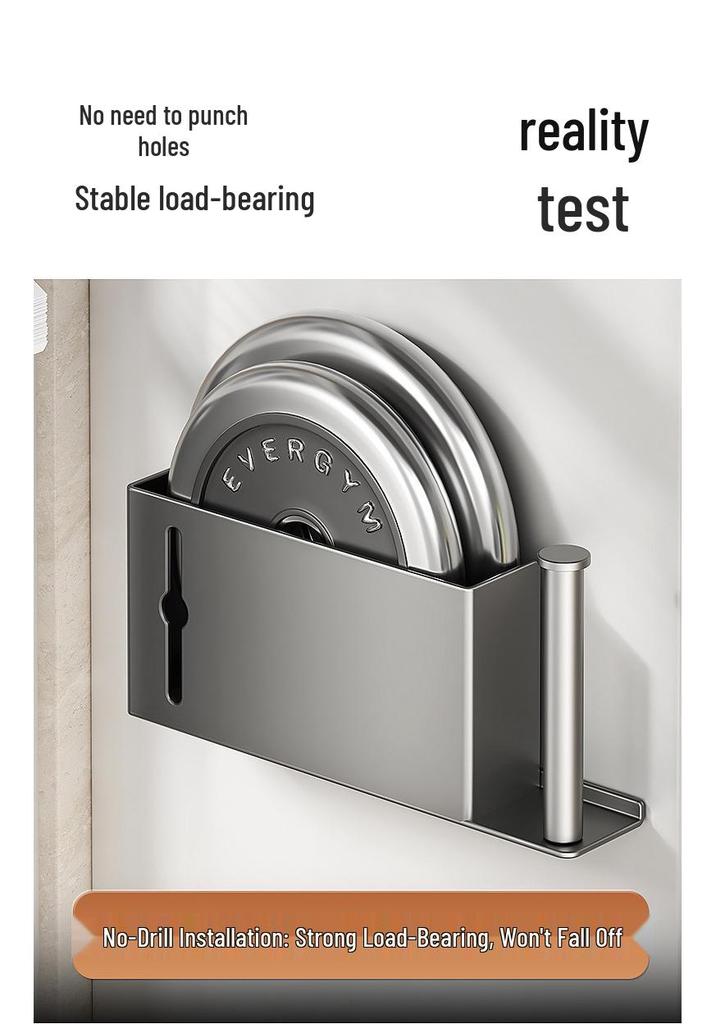 Refrigerator Side Shelf: Multi-Functional Cling Film & Paper Towel Holder, No-Drill Kitchen Storage Rack