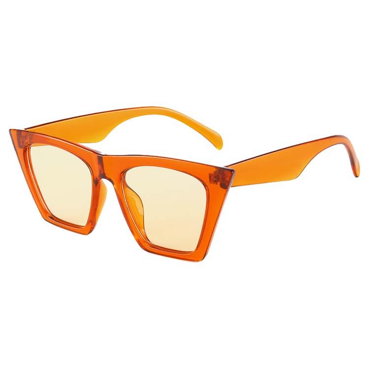 Twooo 113003 New Fashion Square Colorful Plastic Frame Women Sunglasses 2022