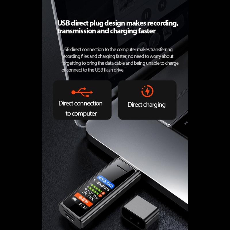 USB Pocket Voice Activated Recorder MP3 Music Player Professional Noise Cancellation Digital Sound Record Device