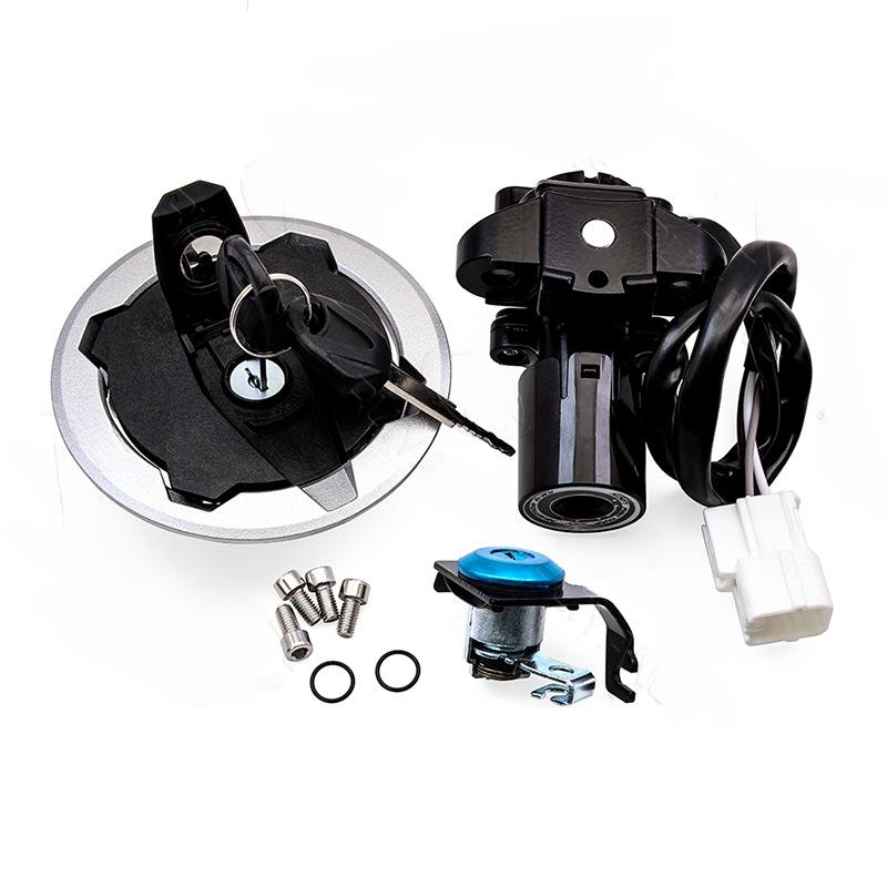 Ignition Key Switch Fuel Tank Lock Seat Lock Kit for Kawasaki Ninja 400 Z400 2018-2023