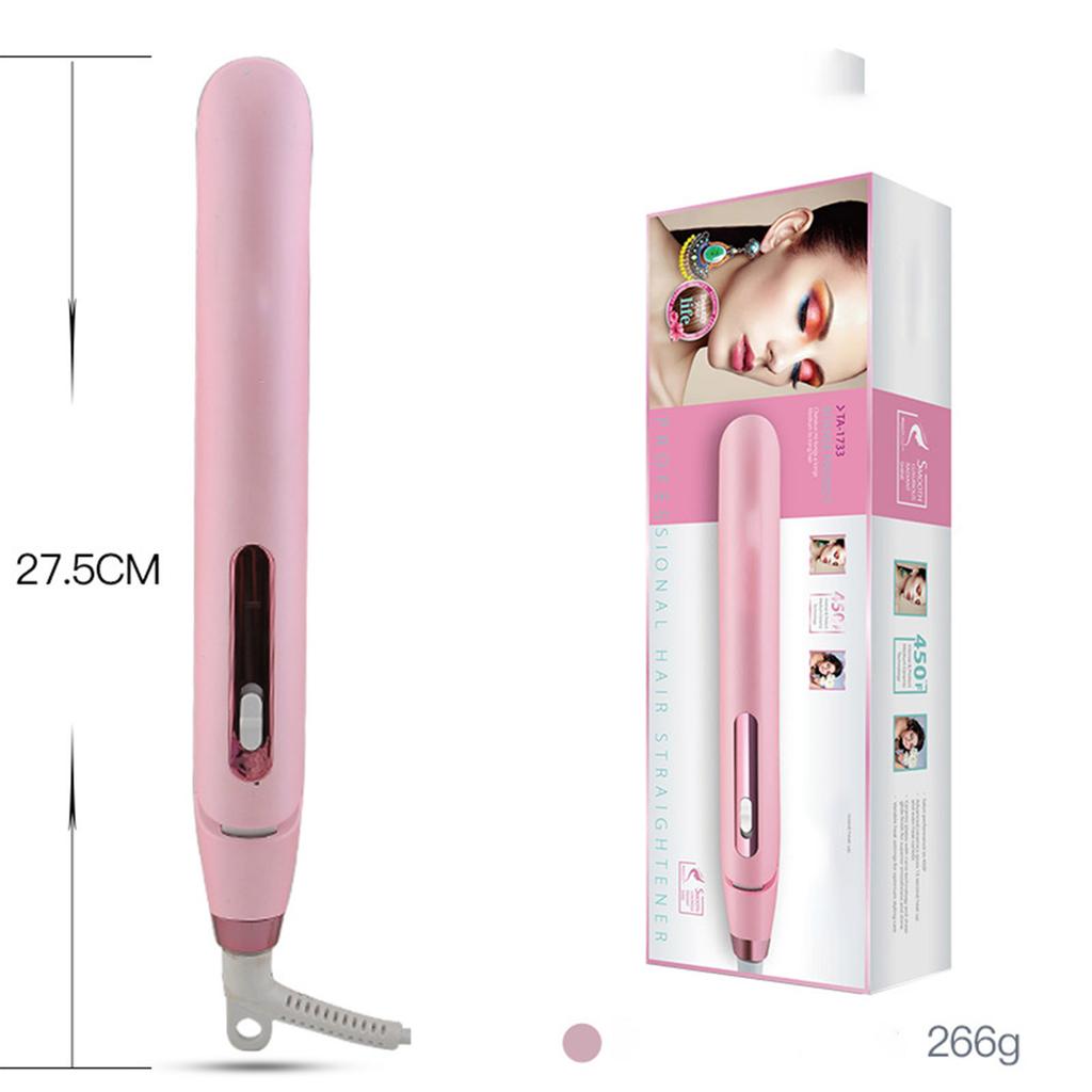 Hair straightener for students with air bangs curling and straightening hair clips