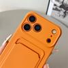 Candy Color Card Slot Holder Wallet Soft Case For iPhone 17 Air 16 15 14 Plus 13 12 11 17 Pro Max Shockproof Silicone Back Cover