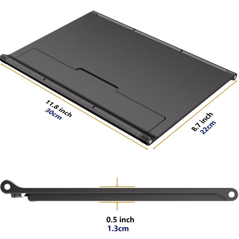 Tablet Stand for Desk Ergonomic Foldable Computer Stand Adjustable Height Stand for Collaborative Work Easy Storage