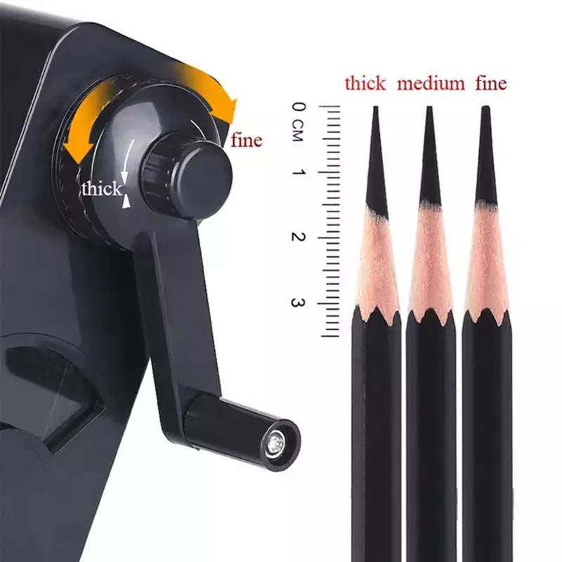 Temperamatite a manovella Tenwin Temperamatite meccanico per studenti d'arte Temperamatite in plastica a manovella per articoli di cancelleria