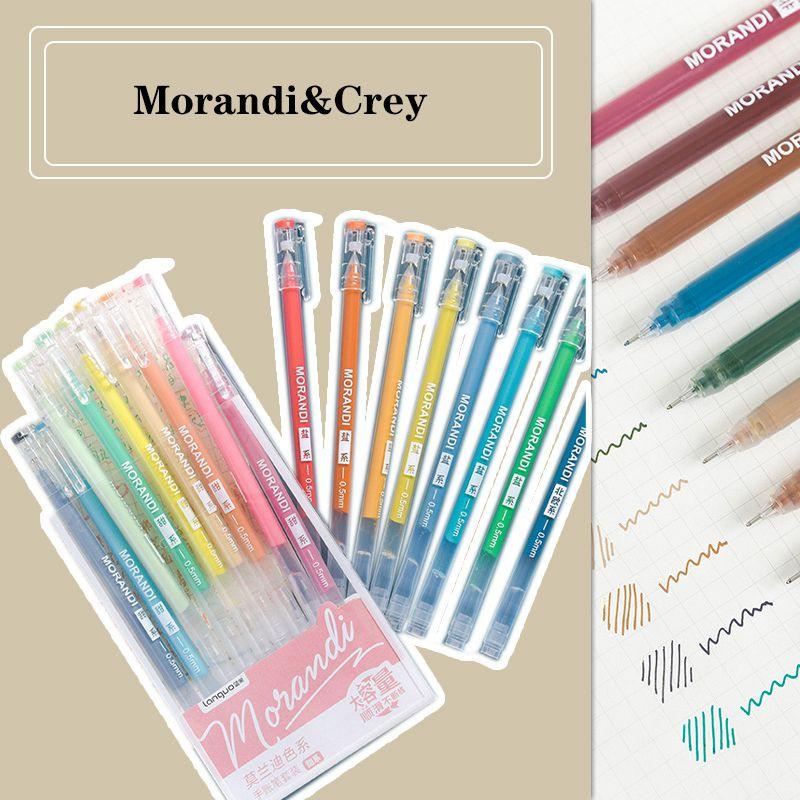 Vibrant Morandi Color Gel Pen Set For Lively And Smooth Writing Experience
