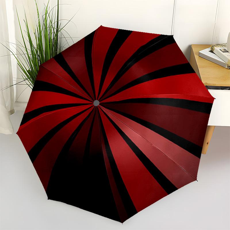 1pc Sunburst Pattern Automatic Open/Close Umbrella Compact Folding Umbrella, All-Season Portable Umbrella for Women/Men F1124294
