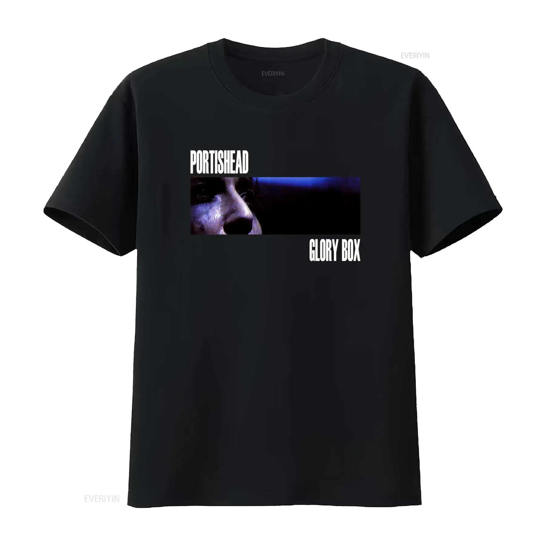 

Vintage Portishead Glory Box Black T Shirt Retro Music Band Design Kt359178 vintage Washed Stylish Casual Comfortable 5XL різнокольоровий