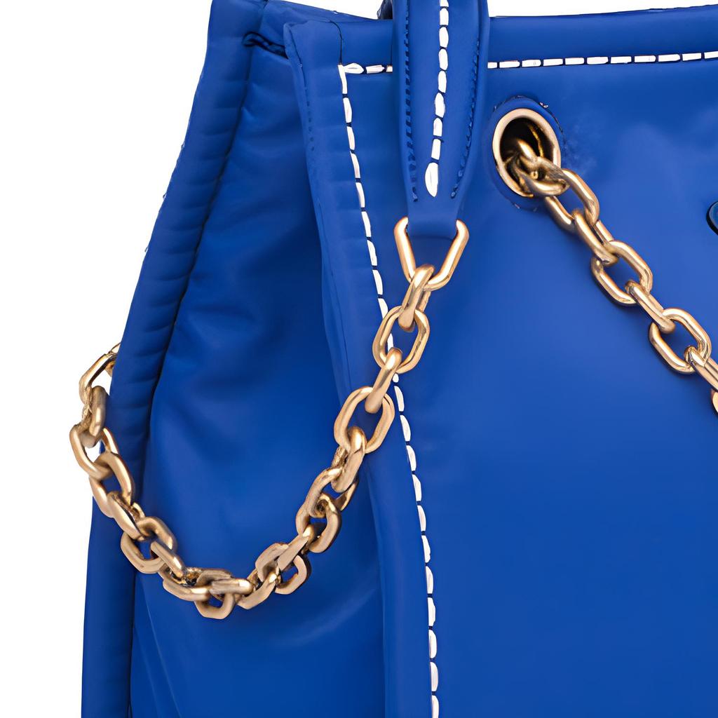 Prada Blue Chain Nylon Shoulder Bag Crossbody Bag Tote Bag Unisex Bags 1BG271-2CJW-F0589