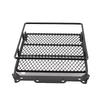 Middle Size Roof Rack Luggage With LED Lights Quadrate for SCX10 1 10 RC Car (4 White)