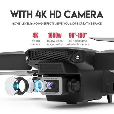 Profesjonalny dron E88 4K szerokokątny HD 1080P kamera WiFi FPV wysokość trzymania składany dron RC Quadrotor helikopter zabawki dla dzieci