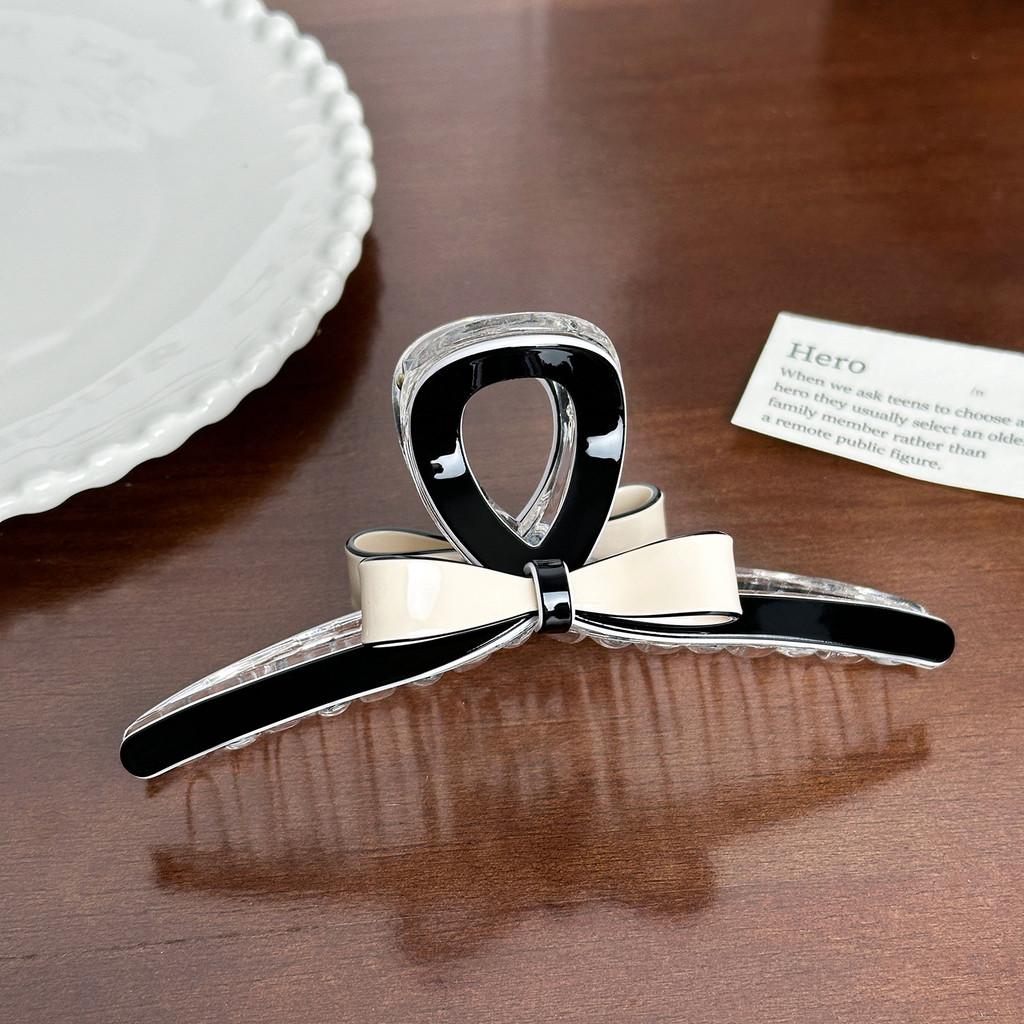 Premium Acetate Hair Claw Clip With Beautiful Bow For Sophisticated Women's Hair Accessories