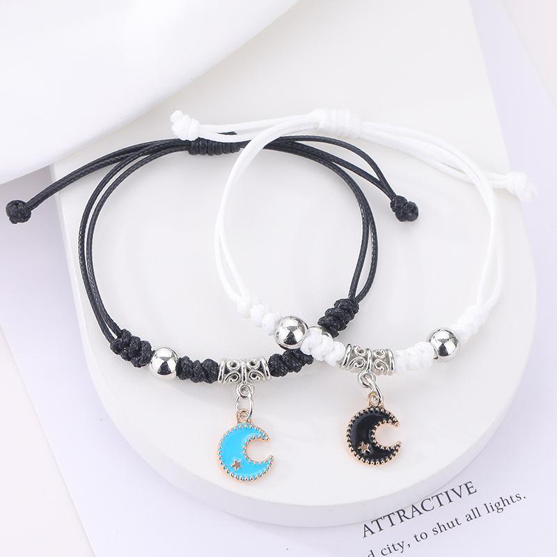 Bracciale intrecciato fatto a mano, braccialetto portafortuna, braccialetto intrecciato minimalista, braccialetto regalo colorato con apertura regolabile