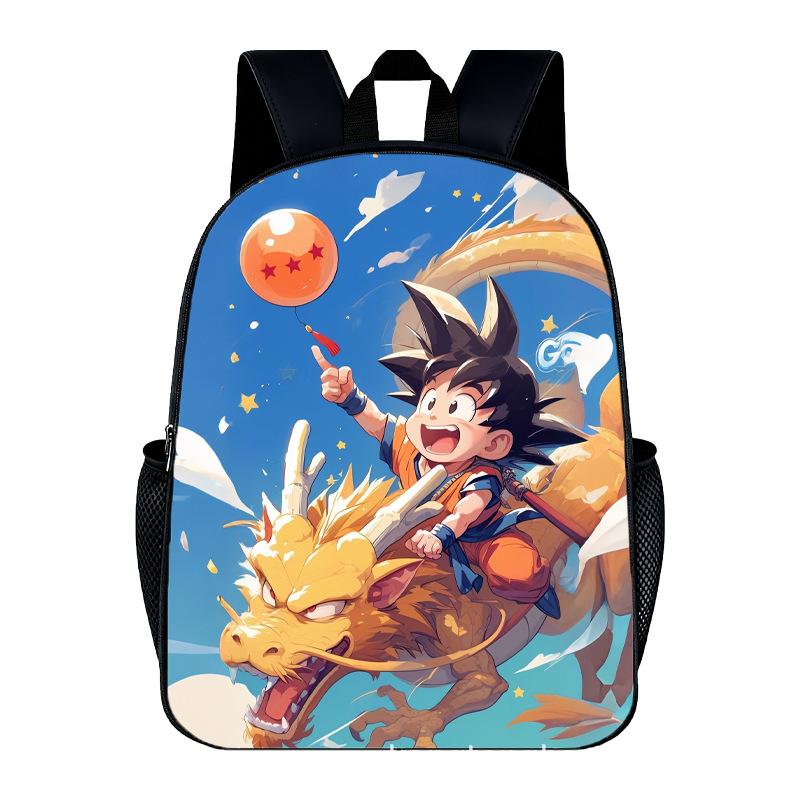 DragonBall Backpack Son Goku Goten Vegeta IV Cartoon Character Print Schoolbag Lightweight Large Capacity Student Backpack Gifts