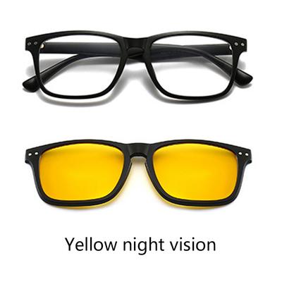 Sonnenbrille Schwarz Magnetisch Polarisierend Clip Nachtsicht Eisblau Verfügbar Multifunktion Kann Haken Mehrzweck Brillen