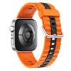 Silicone Strap for Huawei Watch Fit 4 / 4 Pro / 3, Orange / Black
