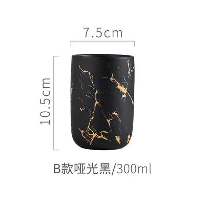 Nordic Matte Gold Ceramics Bathroom Accessories Set Soap Dispenser/Toothbrush Holder/Tumbler/Soap Dish luxurious Washing Set