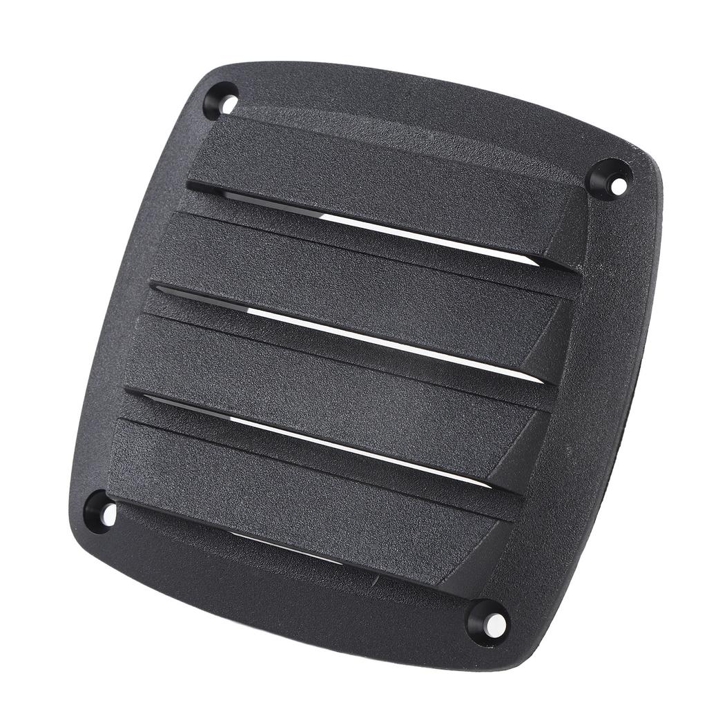 4inch RV Air Vent Louver Plastic Weather Resistant Optimal Airflow Boat Ventilation Outlet Grille Louver for Yacht Black