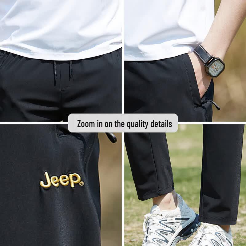 JEEP Men's Stretchy Straight-Leg Sport Pants