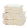 Super Měkká Absorpční Krajková Sada Ručníků do Koupelny – Obsahuje 1 Koupelnový Ručník a 1 Ručník na Ruce