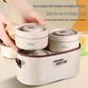 Extra Long Insulated Stainless Steel Bento Lunch Box - Microwaveable & Portable