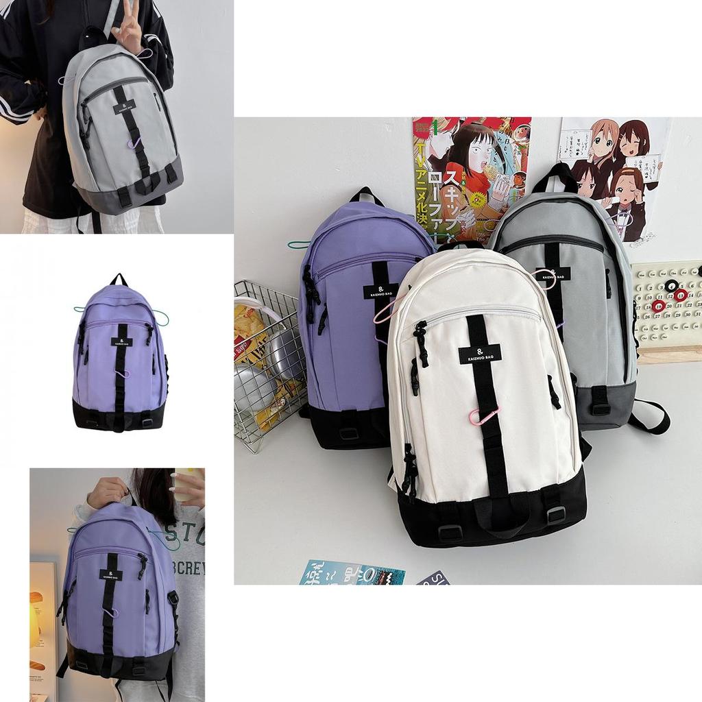 Trendy Unisex Large Capacity Backpack For Students With Stylish Nylon Fabric And Comfortable Supportive Design