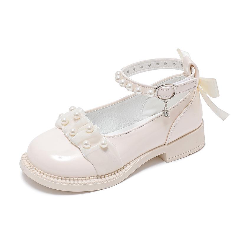 2025 New Korean-Style Girls' Leather Princess Shoes for Spring and Autumn - Soft Sole for Primary School Students