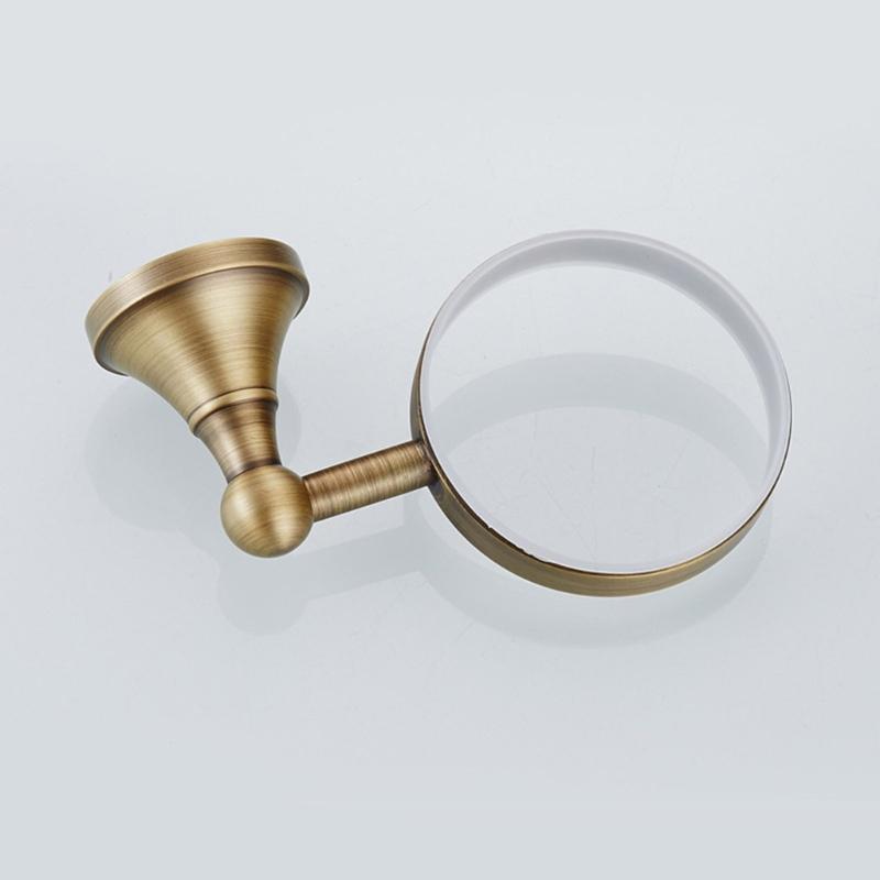 Vintage Wall Mounted Toilet Brush Holders Elegant Design Ergonomic Handle Toilets Brushes Stand Upgrades for Bathroom