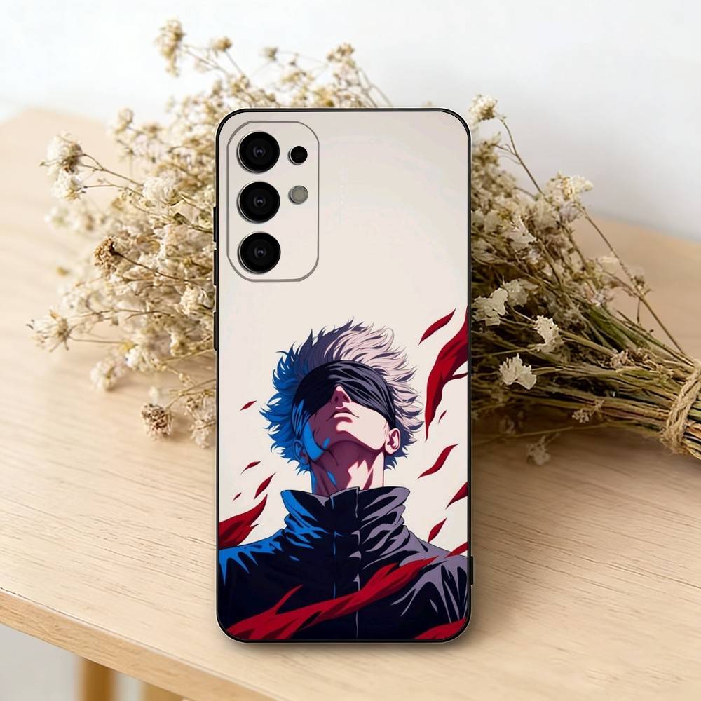 

J-Jujutsu K-Kaisen G-gojo satorU Phone Case Black Silicone Soft For Samsung S25,S24,S21,S22,S23,S30,Ultra,S20,Plus,Fe,Lite Samsung S21plus