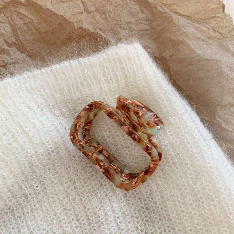 

1 шт. Новая квадратная ацетатная заколка для волос в корейском стиле с клипсой для затылка и маленькой заколкой для волос из Instagram для ловли акул