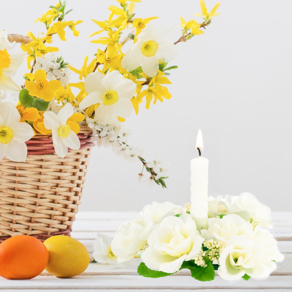 CV27023-2 Powdery Crocuses Bouquet of Crocuses Artificial Flowers Spring Decoration Vase Decoration