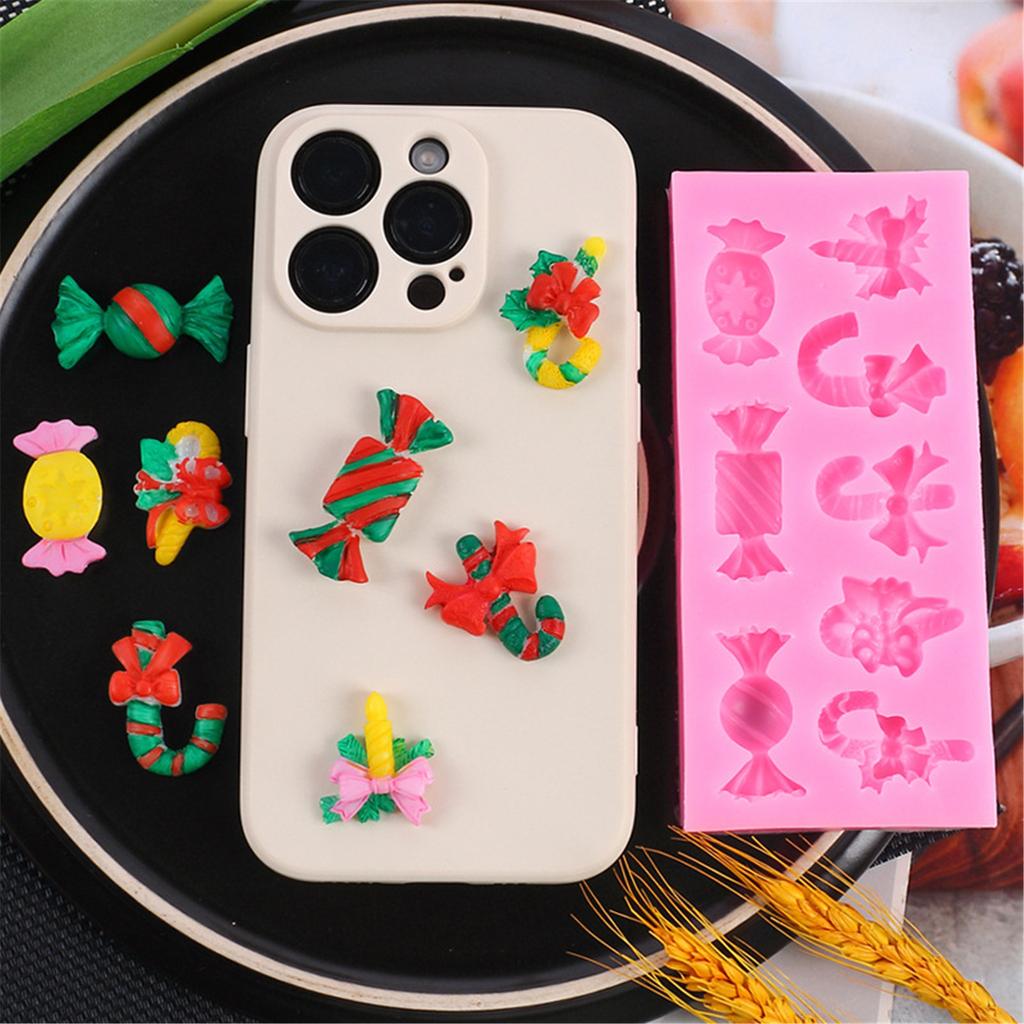 Candy Tree Hat Socks Fondant Chocolate Mould Cake Toppers Baking Tool Christmas Ornament Silicone Mold Easy To Clean