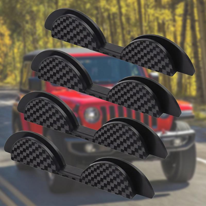 Door Protectors For Vehicles 4-Piece Anti-Collision Sticker Car Door Bumper Guards Carbon Fiber Auto Door Edge Protector Door