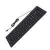 Keyboard 108 Key Spanish USB Wired Portable Foldable Quiet Waterproof Dustproof Silicone Keyboard