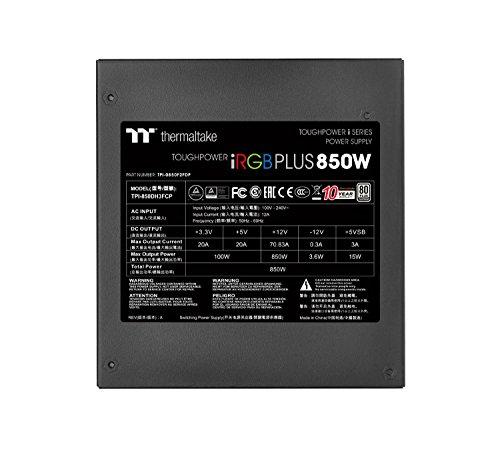 Thermaltake TOUGHPOWER DIGITAL iRGB PLUS 850W -PLATINUM- 850W PC Power Supply Unit PS775 PS-TPI-0850F2FDPJ-1
